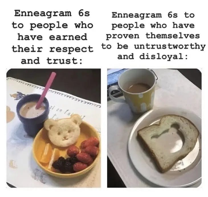 Sixes Show Their Love Through Acts of Service - enneagram 6 memes