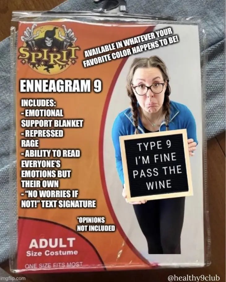 If Nines Came With Instruction Manual - enneagram 9 memes