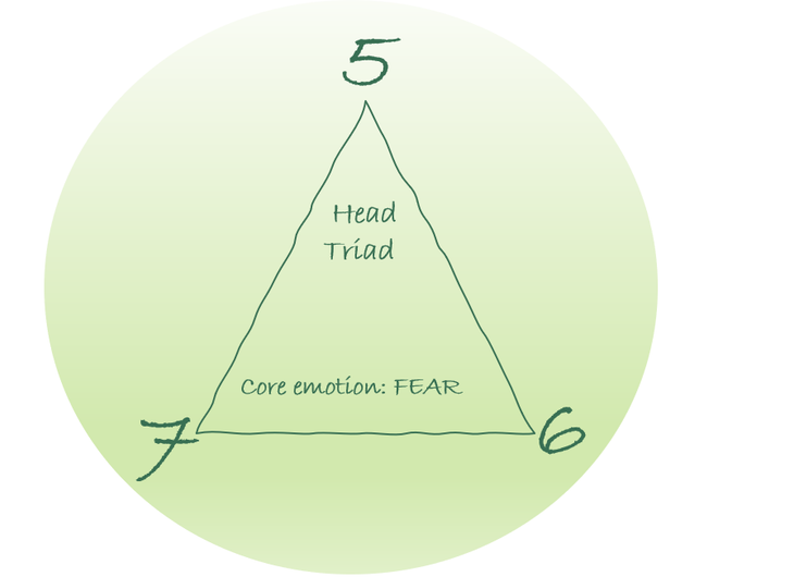 The Enneagram Head Triad - enneagram triads