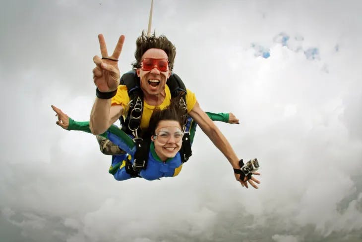 Parachuting - enneagram 7 hobbies